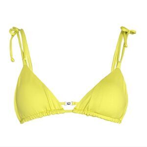 KNIGHT SWIM Bambi lime green string bikini‎ triangle swim top in palm S
